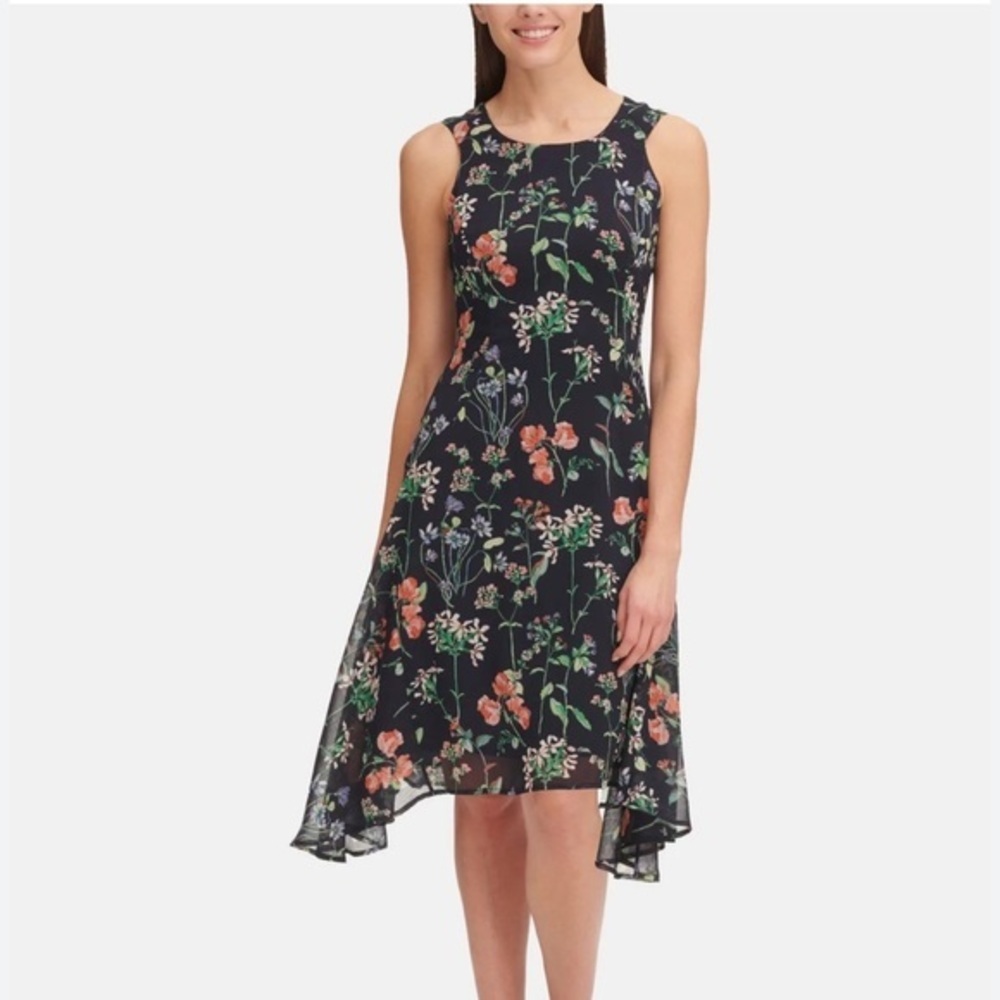 Tommy Hilfiger Women's Chiffon High Low Dress